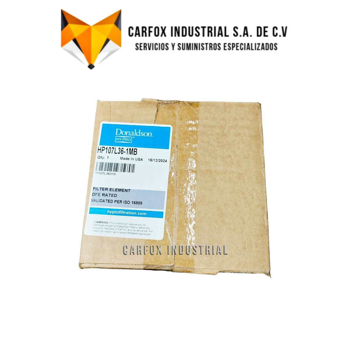 FILTRO HYPRO DE ALTA EFICIENCIA HP107L36-1MB