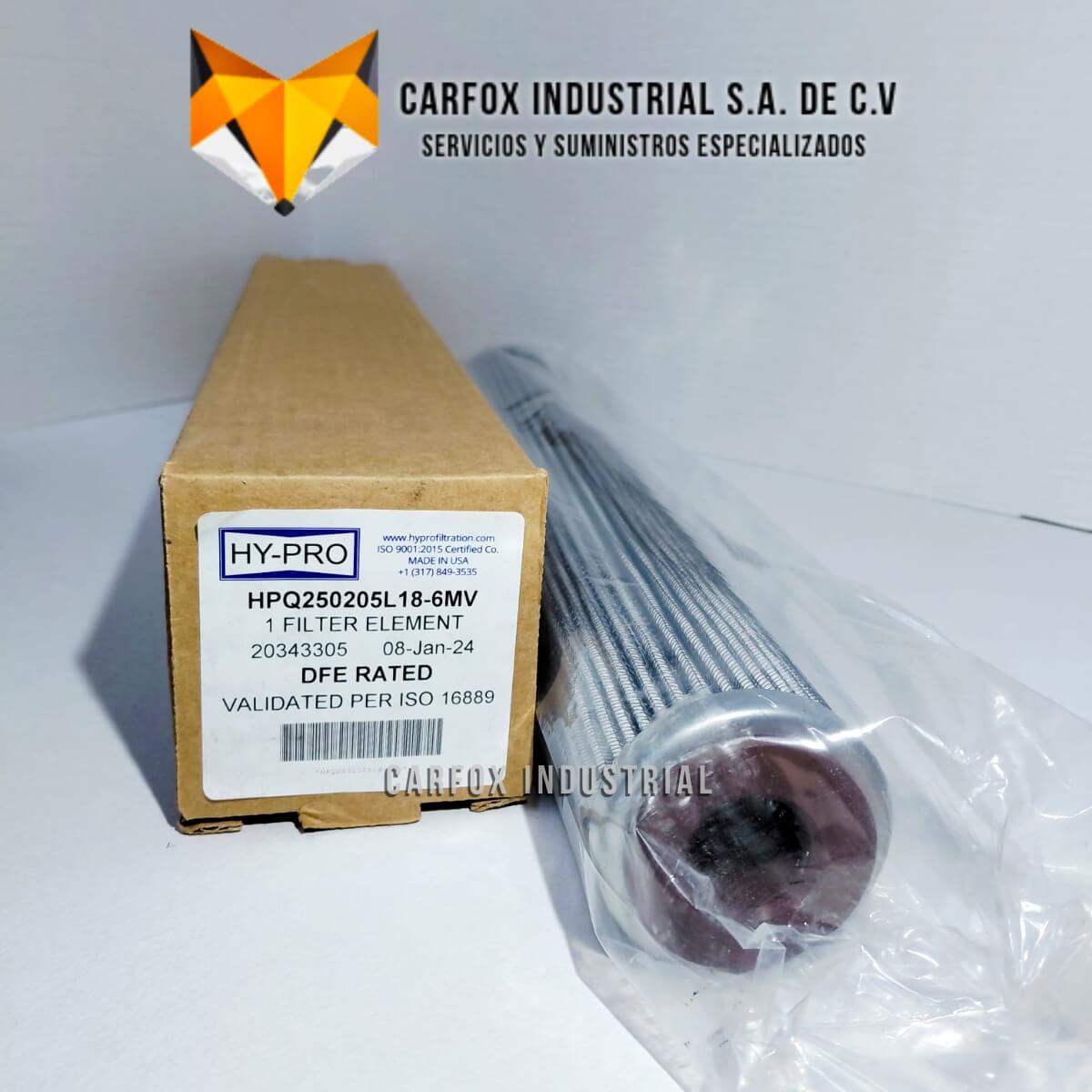 FILTRO HYPRO DE ALTA EFICIENCIA HPQ250205L18-6MV