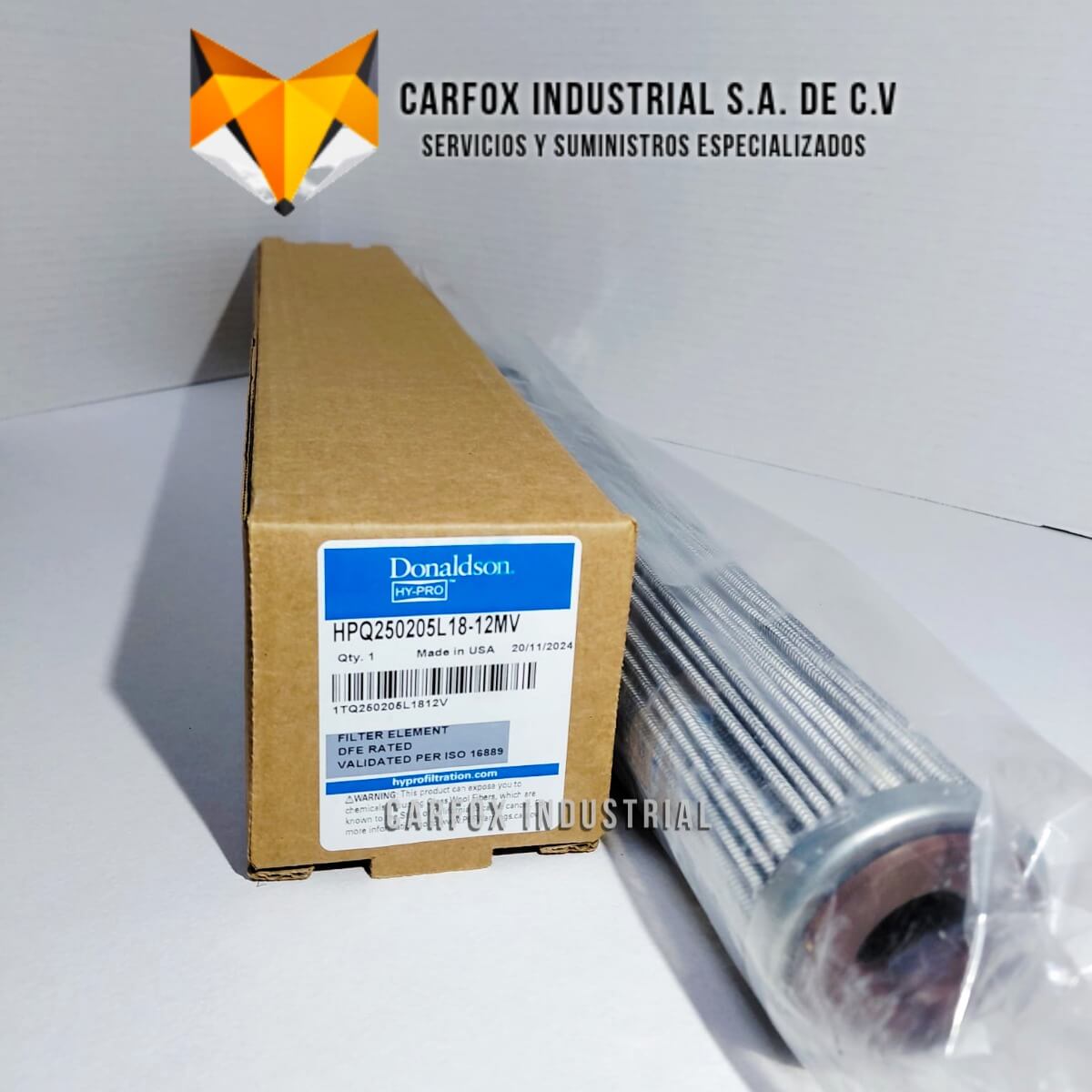 FILTRO HYPRO DE ALTA EFICIENCIA HPQ250205L18-12MV