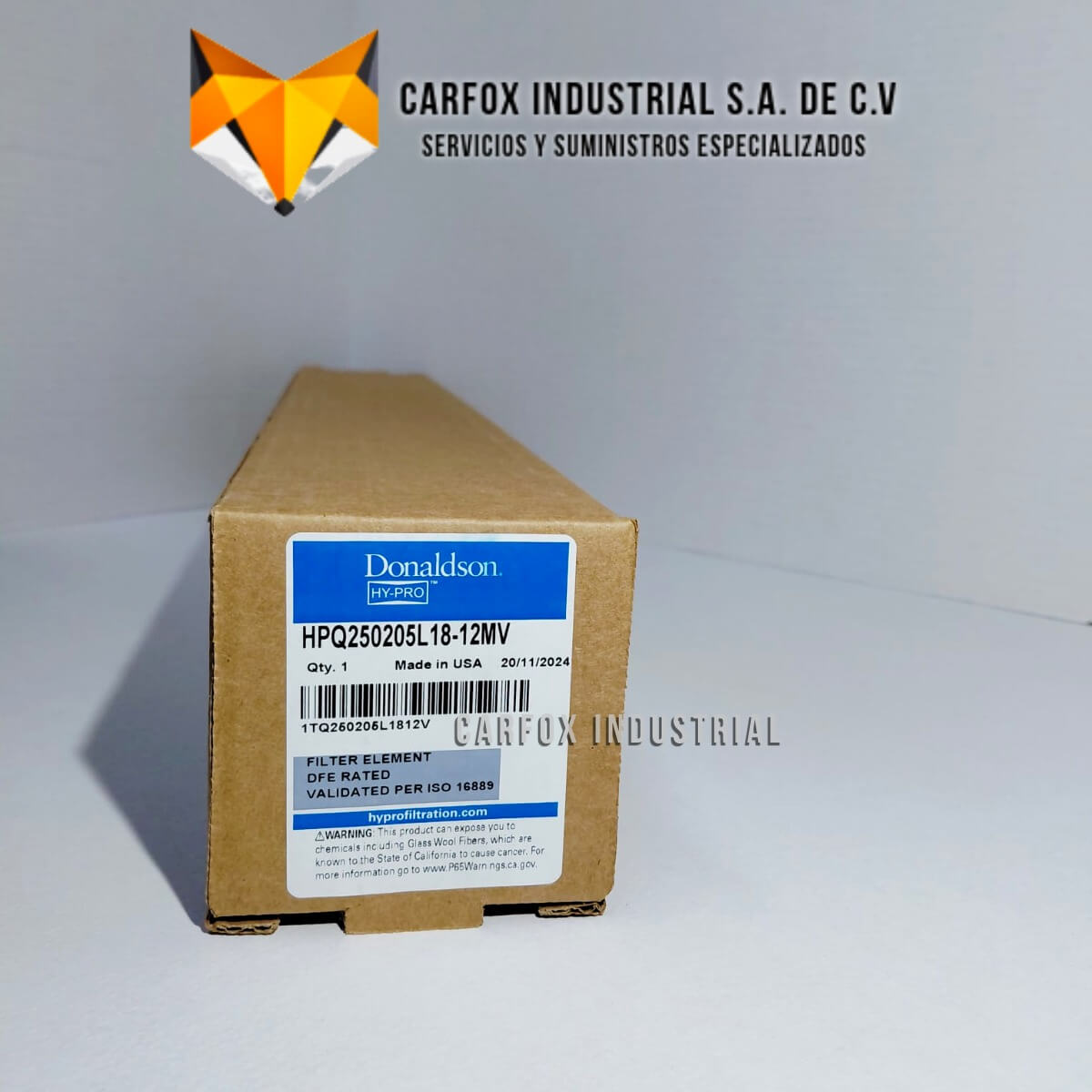 FILTRO HYPRO DE ALTA EFICIENCIA HPQ250205L18-12MV