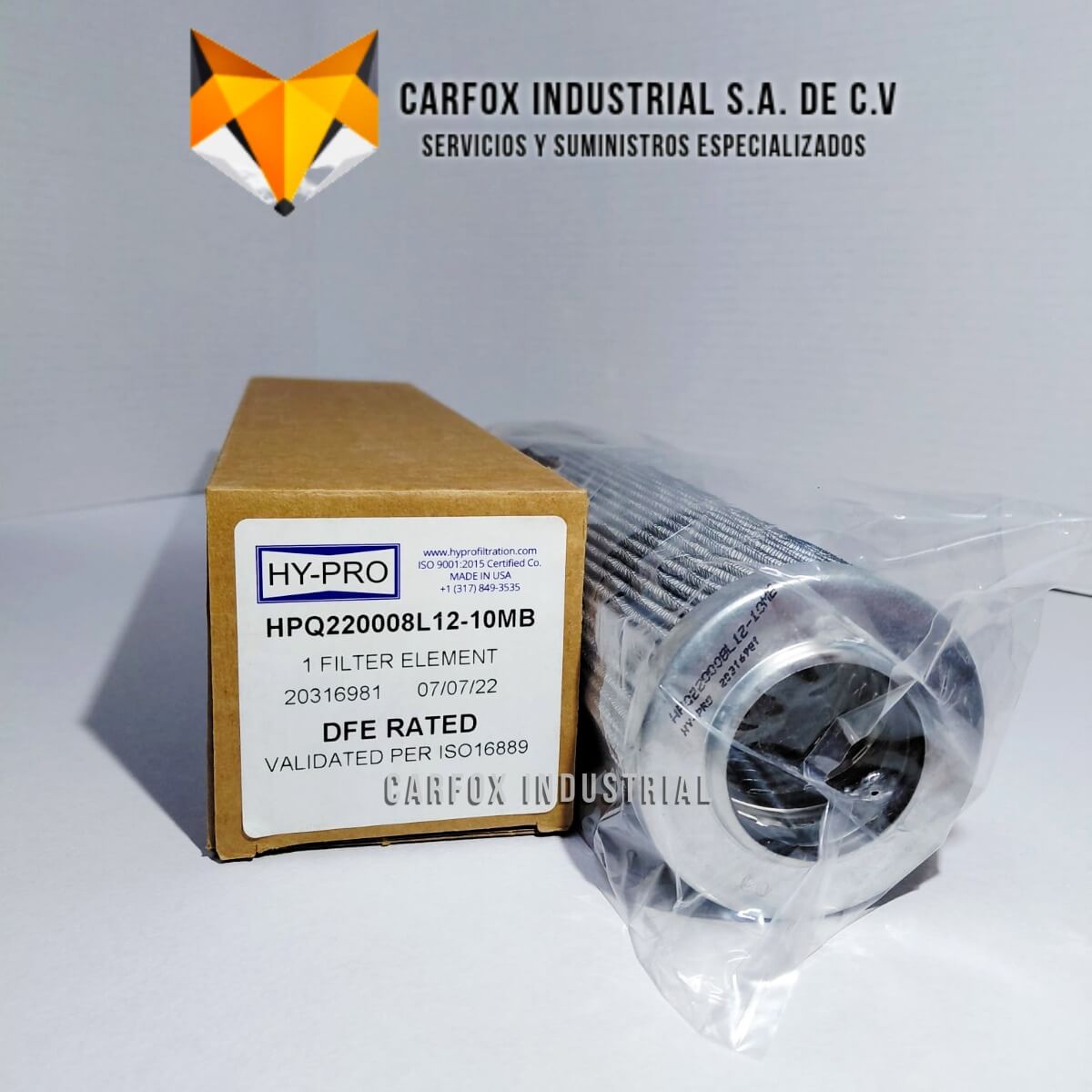 FILTRO HYPRO DE ALTA EFICIENCIA HPQ220008L12-10MB