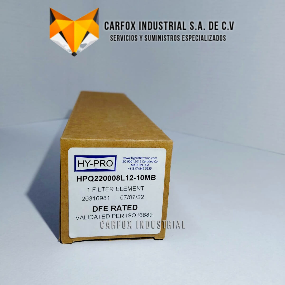 FILTRO HYPRO DE ALTA EFICIENCIA HPQ220008L12-10MB