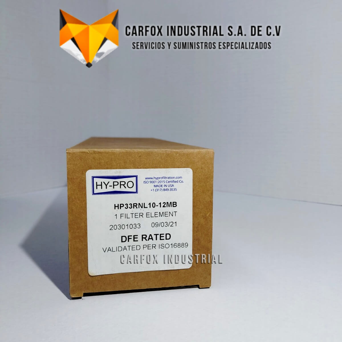 FILTRO HYPRO DE ALTA EFICIENCIA HP33RNL10-12MB