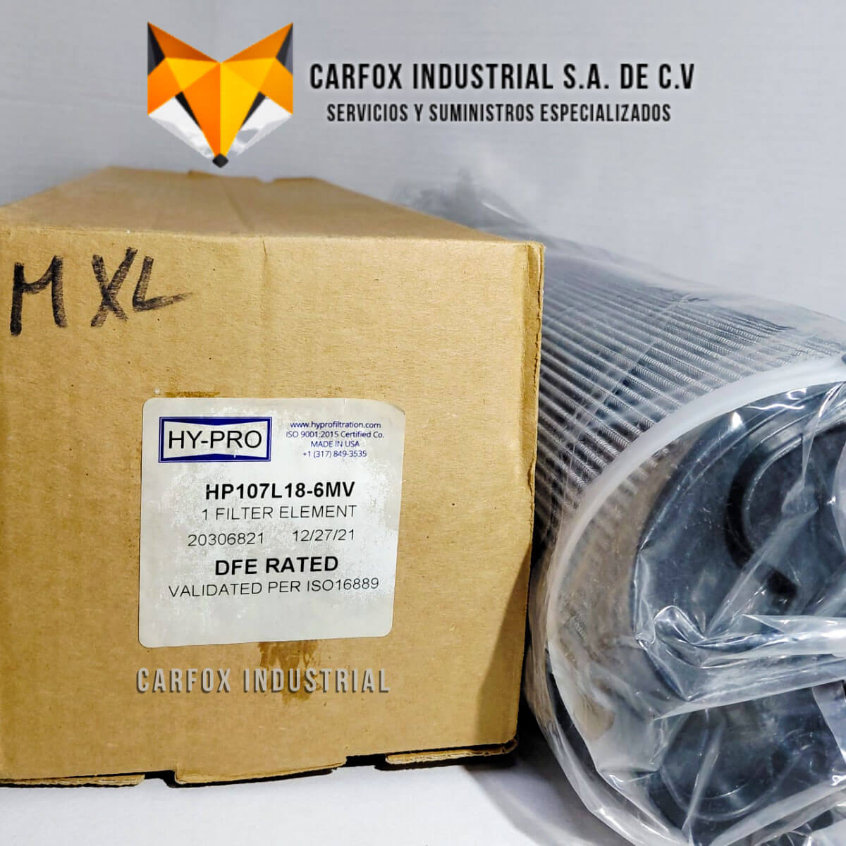 FILTRO HYPRO DE ALTA EFICIENCIA HP107L18-6MV