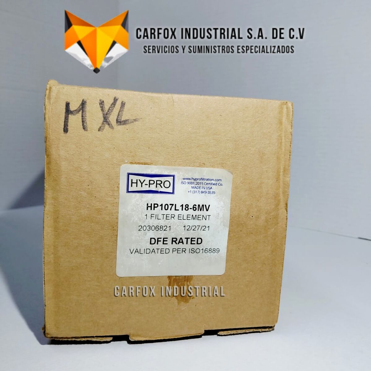 FILTRO HYPRO DE ALTA EFICIENCIA HP107L18-6MV