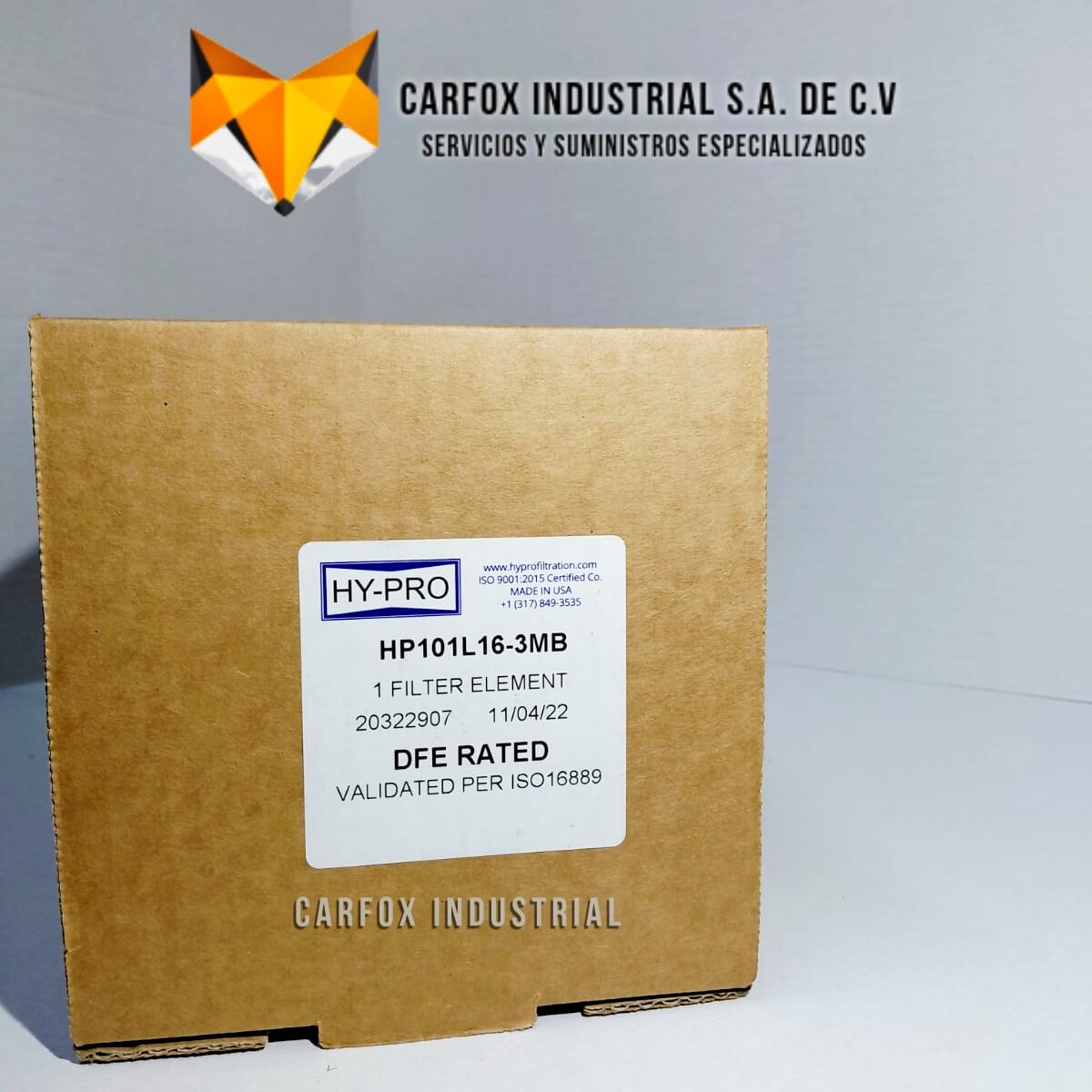 FILTRO HYPRO DE ALTA EFICIENCIA HP101L16-3MB