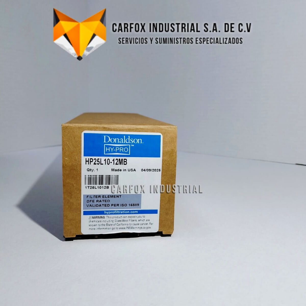 FILTRO HYPRO DE ALTA EFICIENCIA HP25L10-12MB