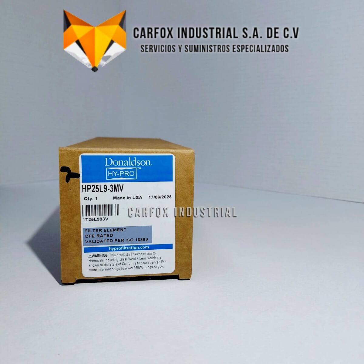 FILTRO HYPRO DE ALTA EFICIENCIA HP25L9-3MV