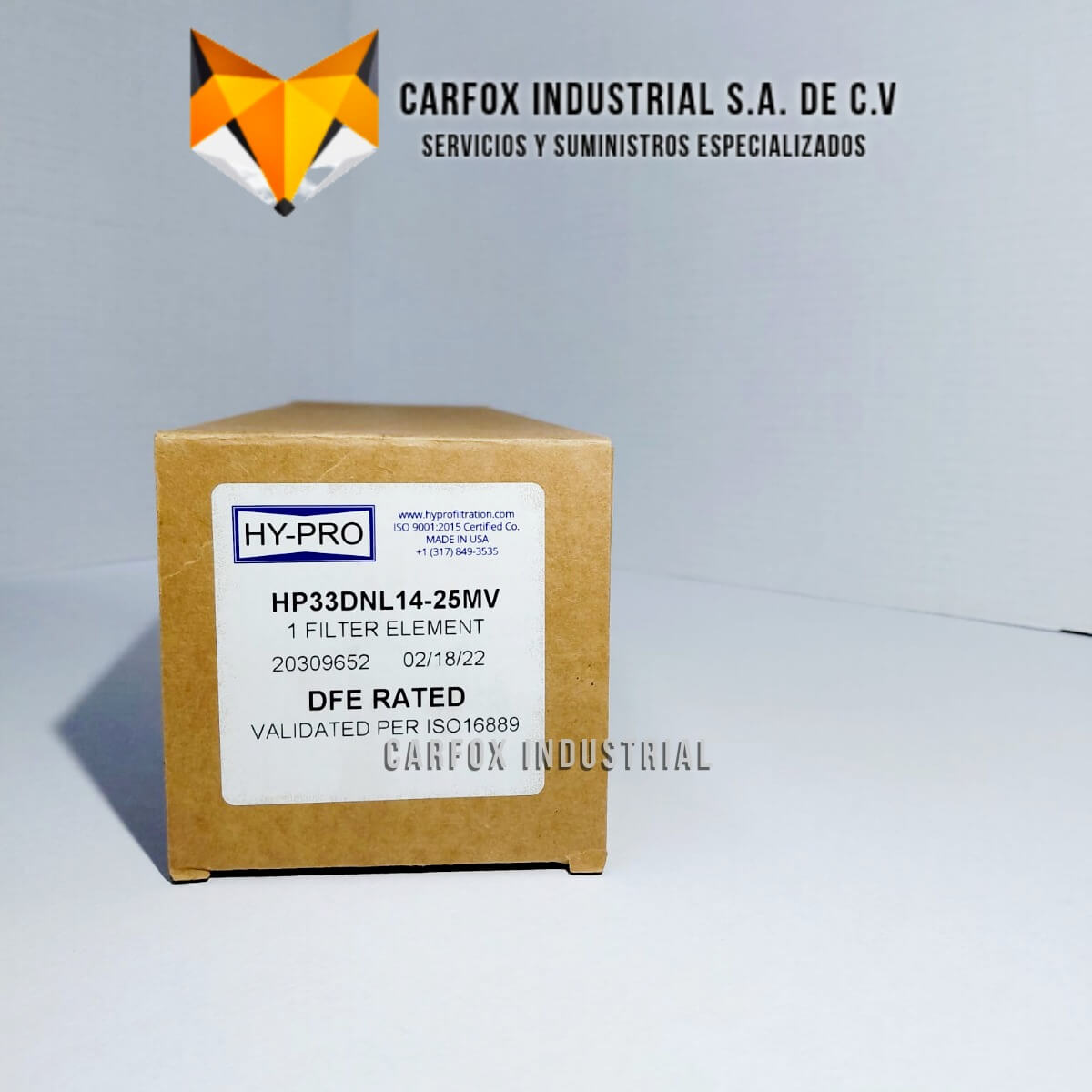 FILTRO HYPRO DE ALTA EFICIENCIA HP33DNL14-25MV