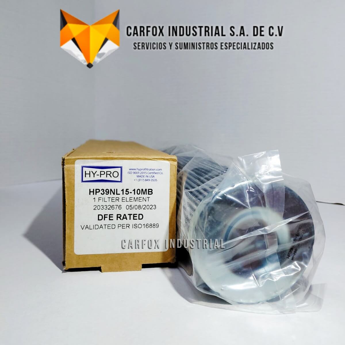 FILTRO HYPRO DE ALTA EFICIENCIA HP39NL15-10MB